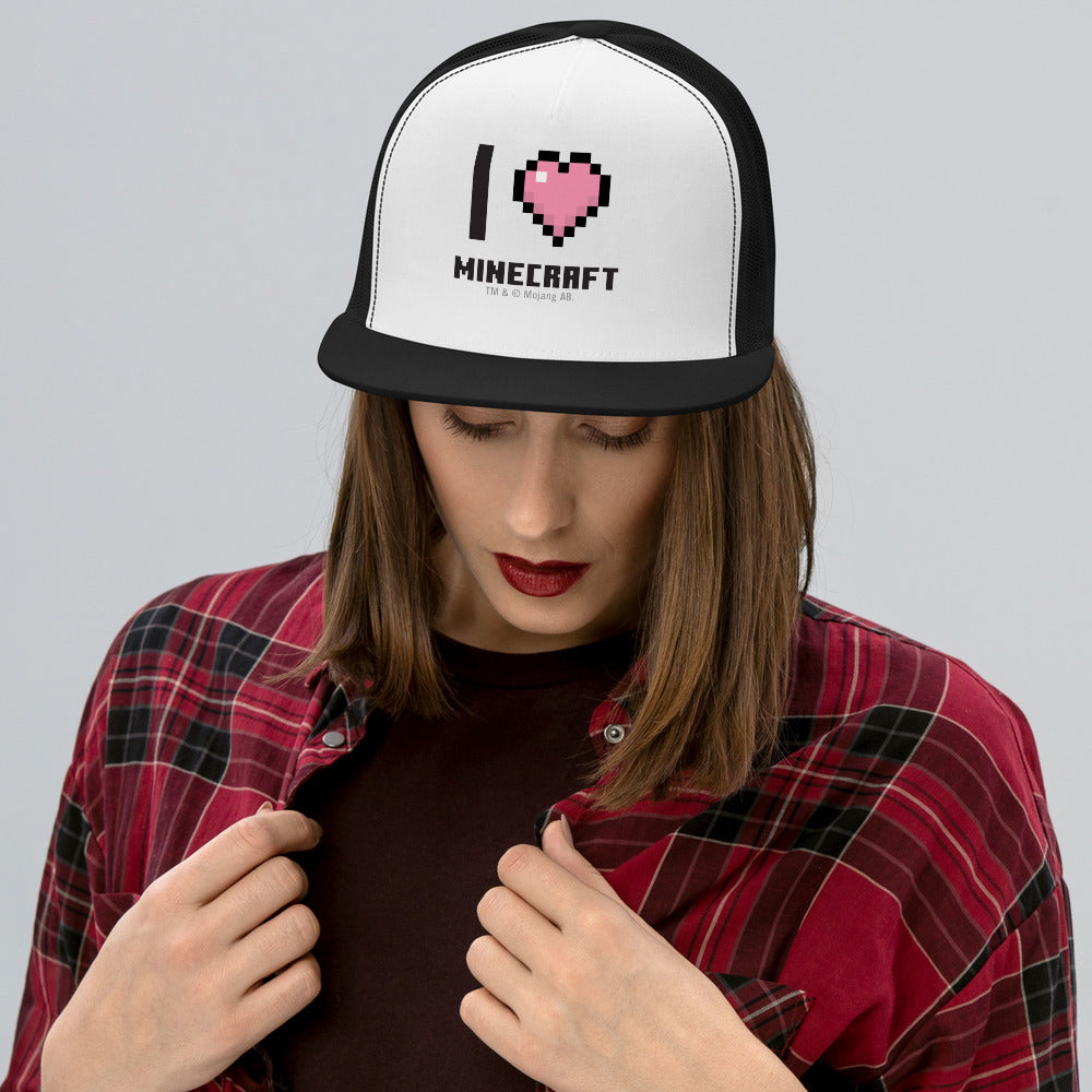 I Heart Minecraft Trucker Hat - Image 6