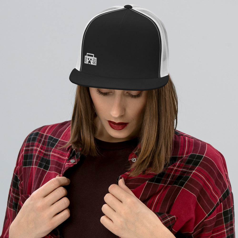 Minecraft Tuned In Embroidered Creeper Trucker Hat - Image 10