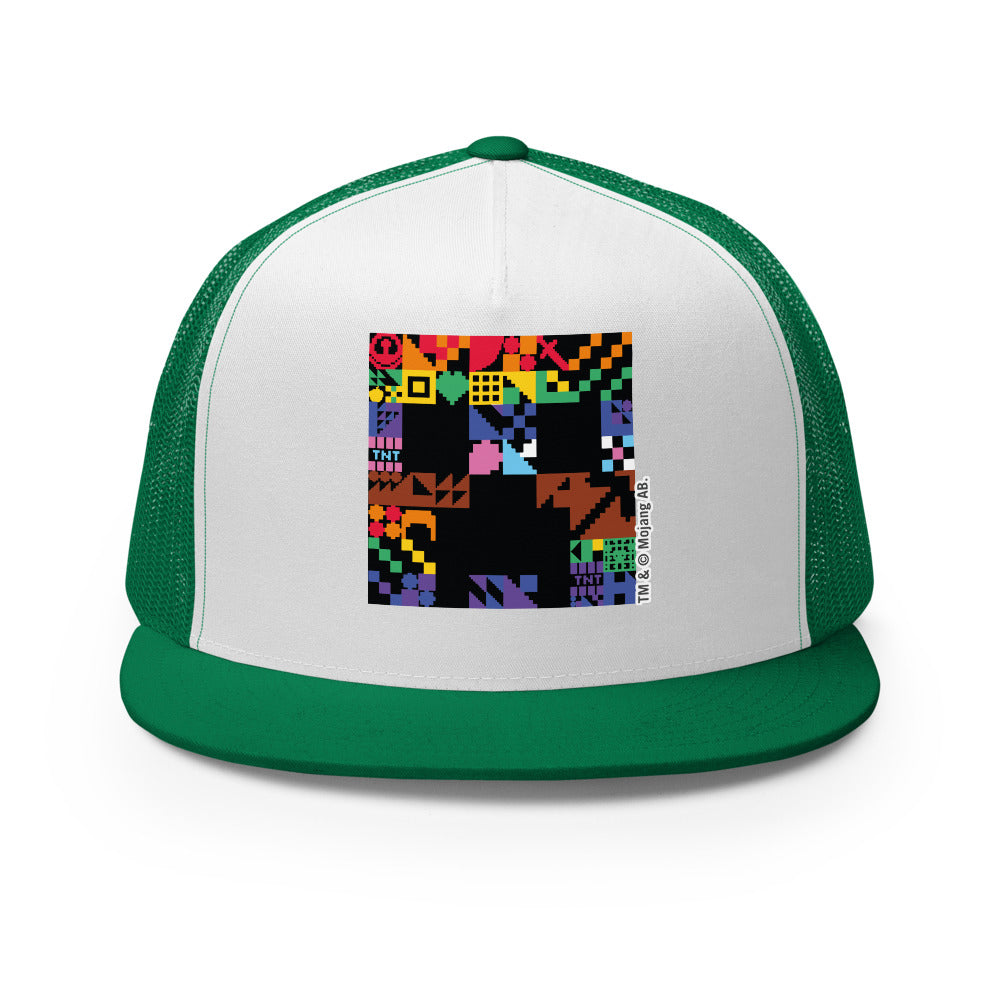 Minecraft Creeper Pride Trucker Hat - Image 14