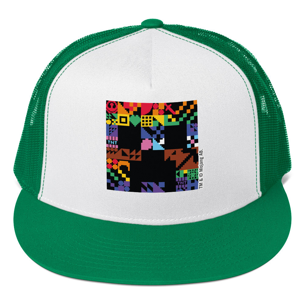 Minecraft Creeper Pride Trucker Hat - Image 8