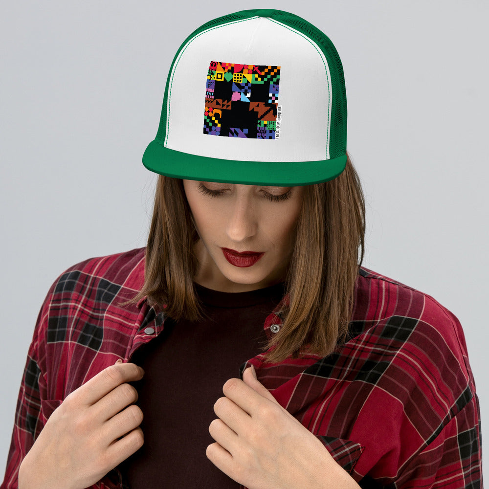 Minecraft Creeper Pride Trucker Hat - Image 13