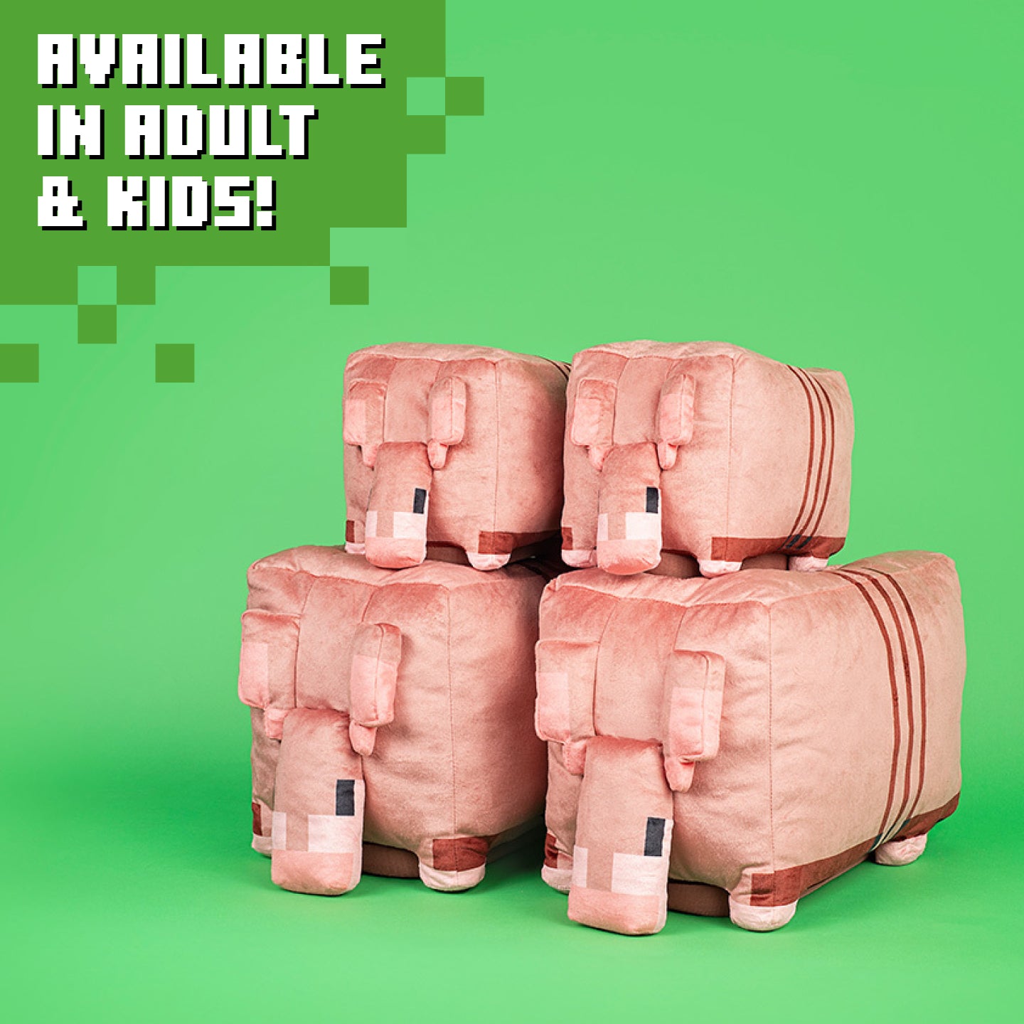 Alternative view of Minecraft Armadillo Plush Kids Slippers