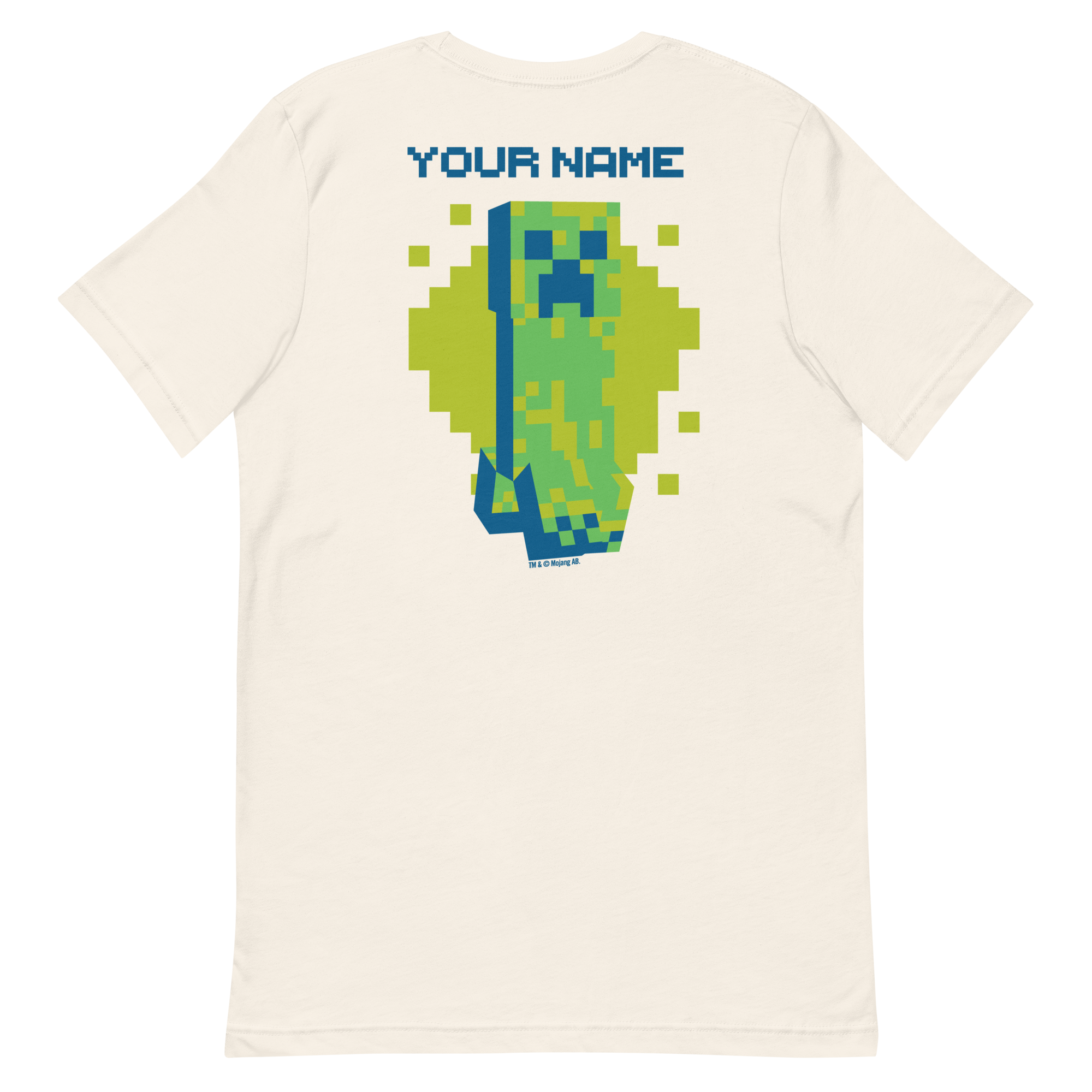 Minecraft Creeper Personalized Adult T-Shirt - Image 4