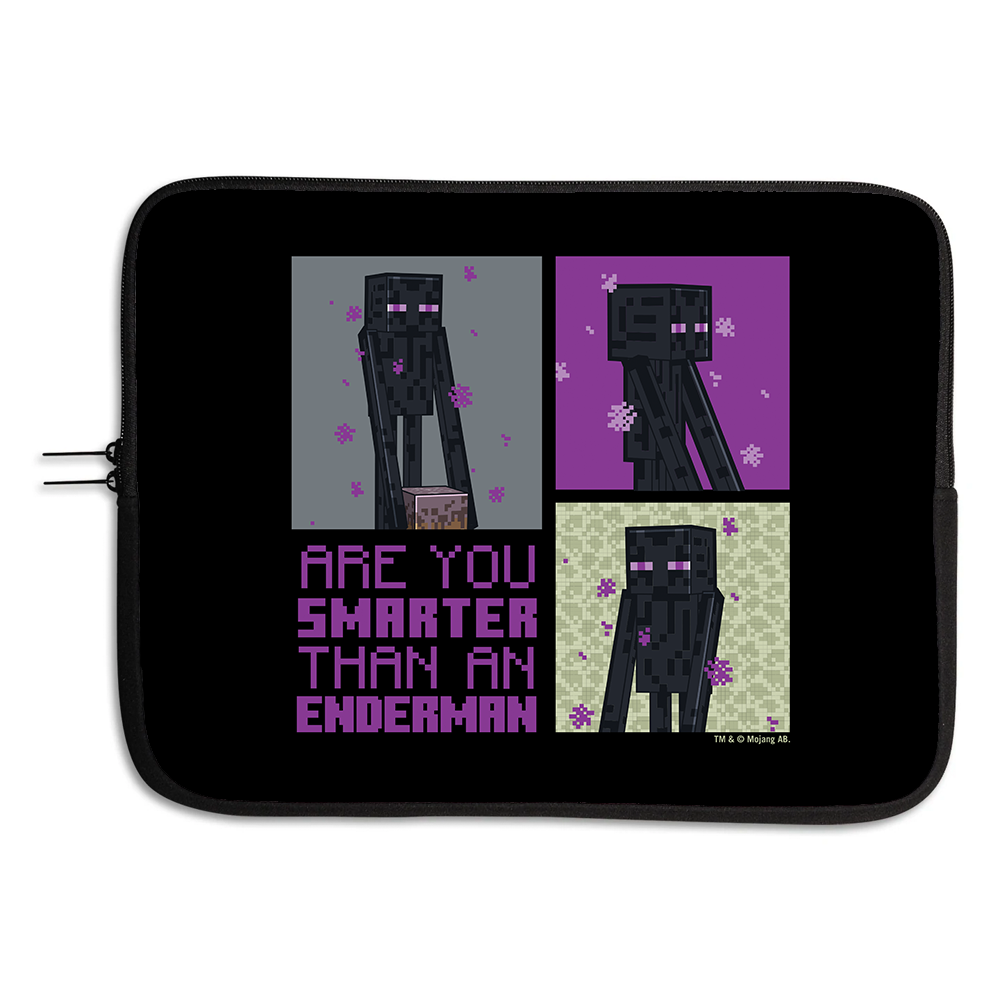 Alternative view of Minecraft Are You Smarter Than an Enderman Laptop Sleeve Cover
