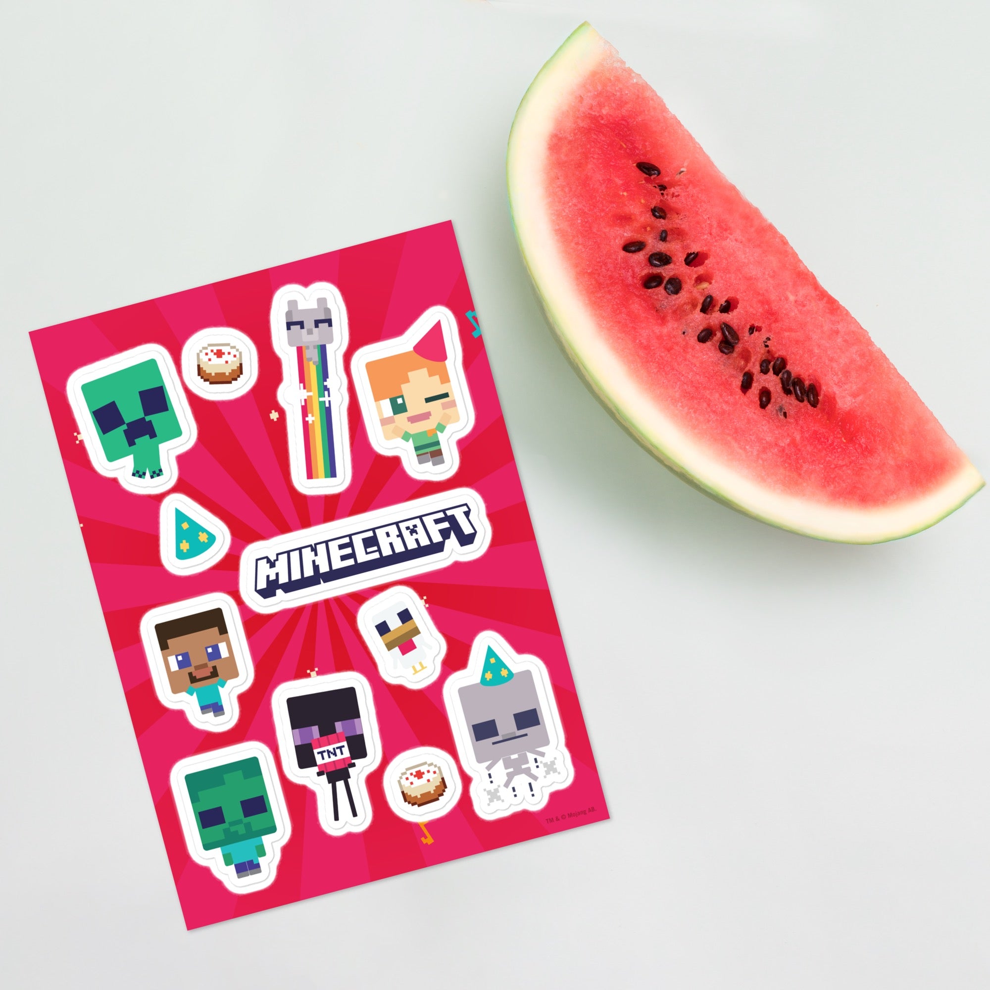 Minecraft Celebration Sticker Sheet - Image 3