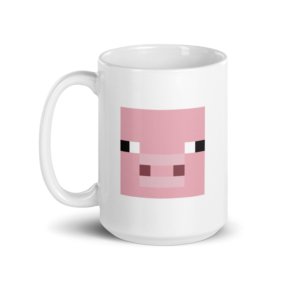 Minecraft Pig White Mug - Image 3