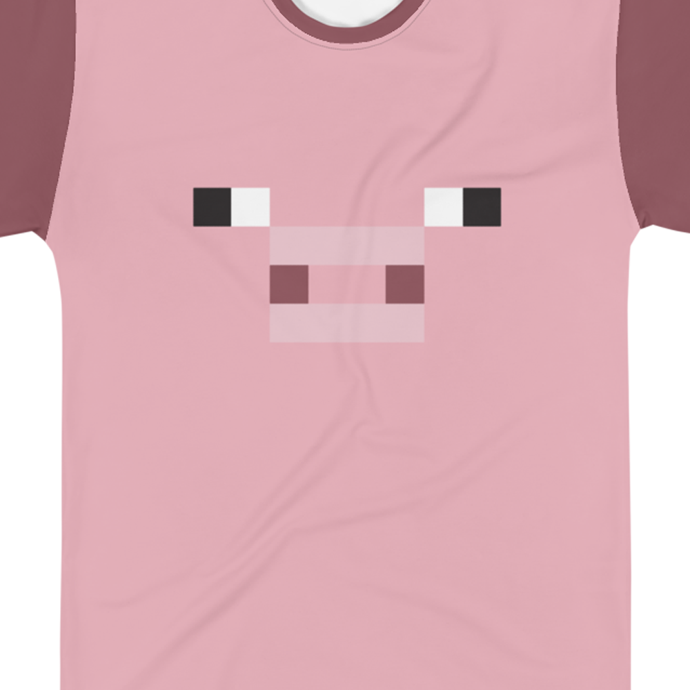 Alternative view of Minecraft Pig Unisex Short Sleeve T-Shirt