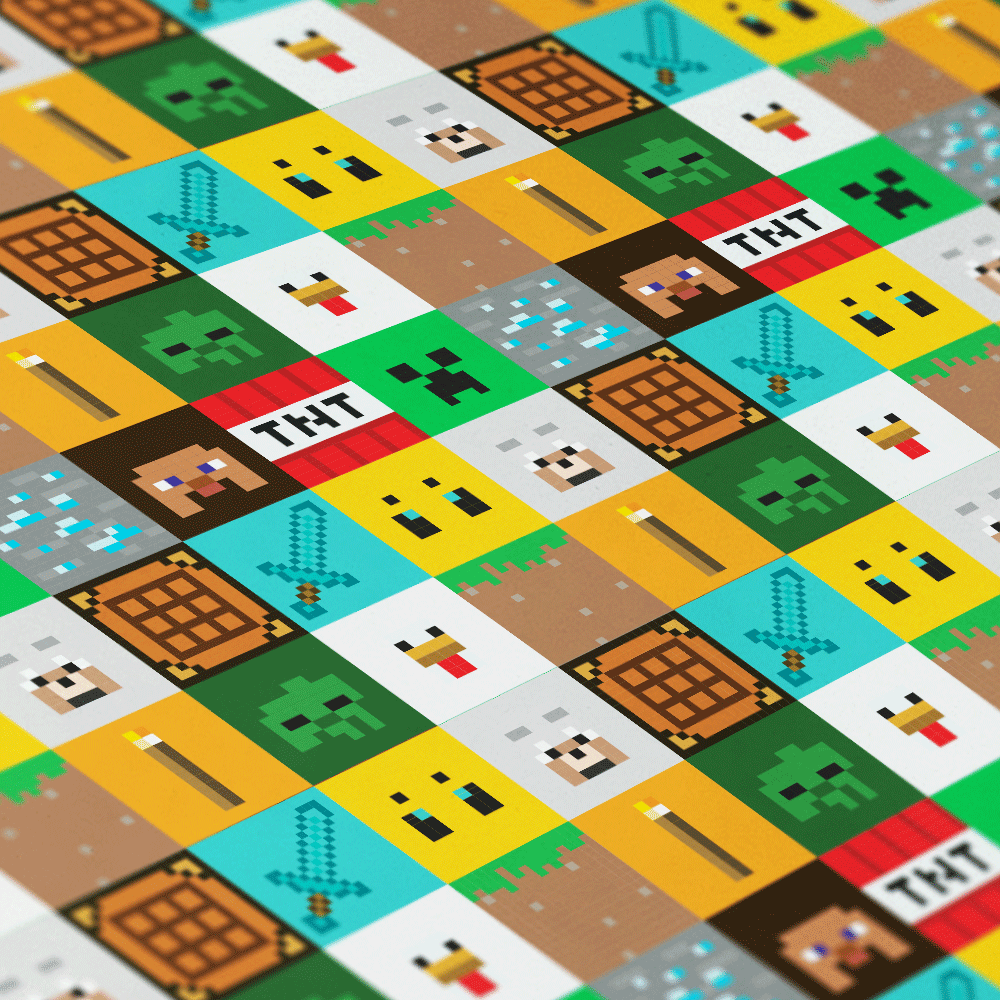 Alternative view of Minecraft Character Checker Gift Wrap