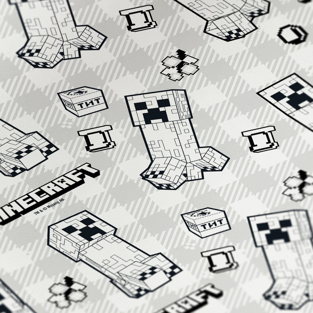 Alternative view of Minecraft Color Me Creeper Matte Gift Wrap