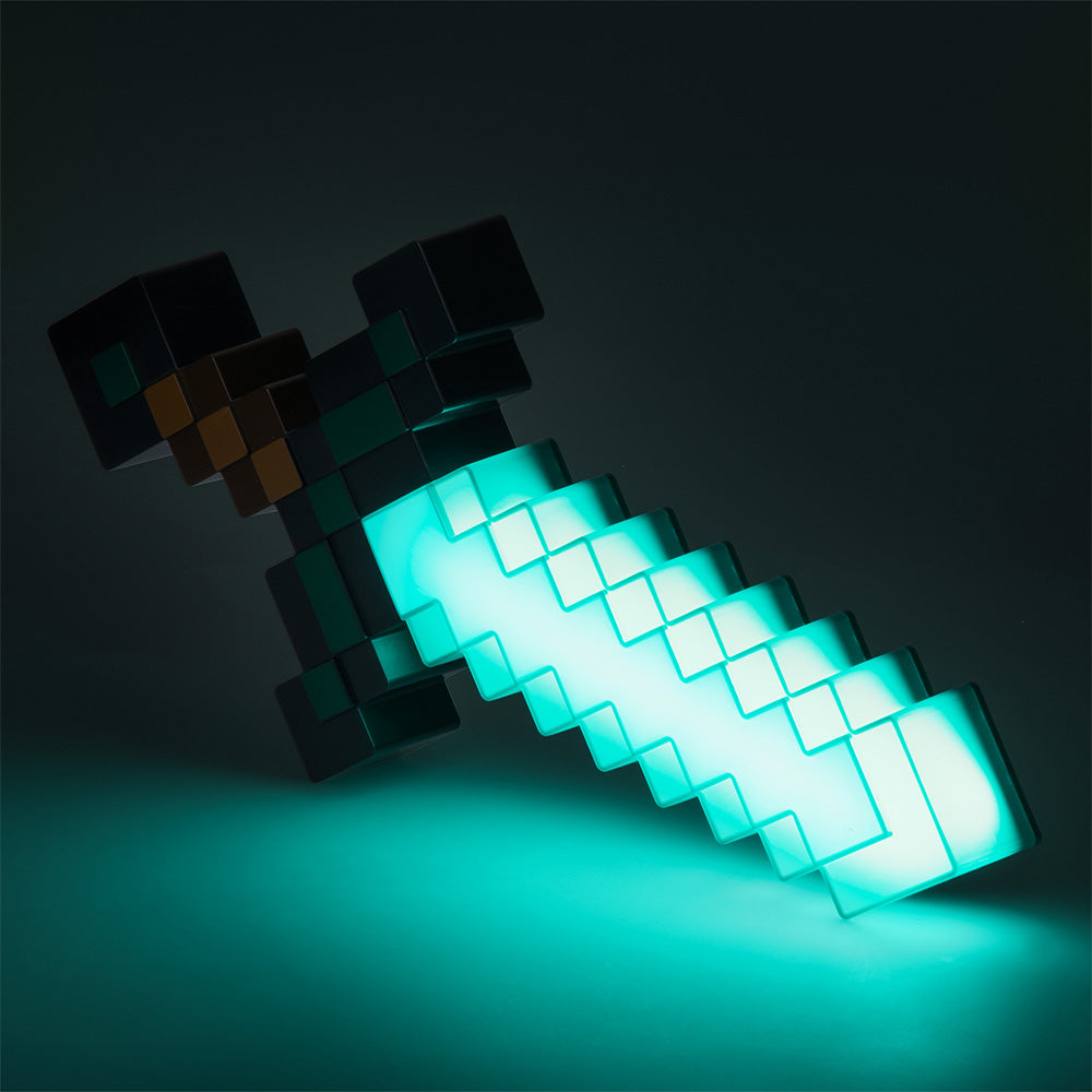 Alternative view of Minecraft Diamond Sword Lamp