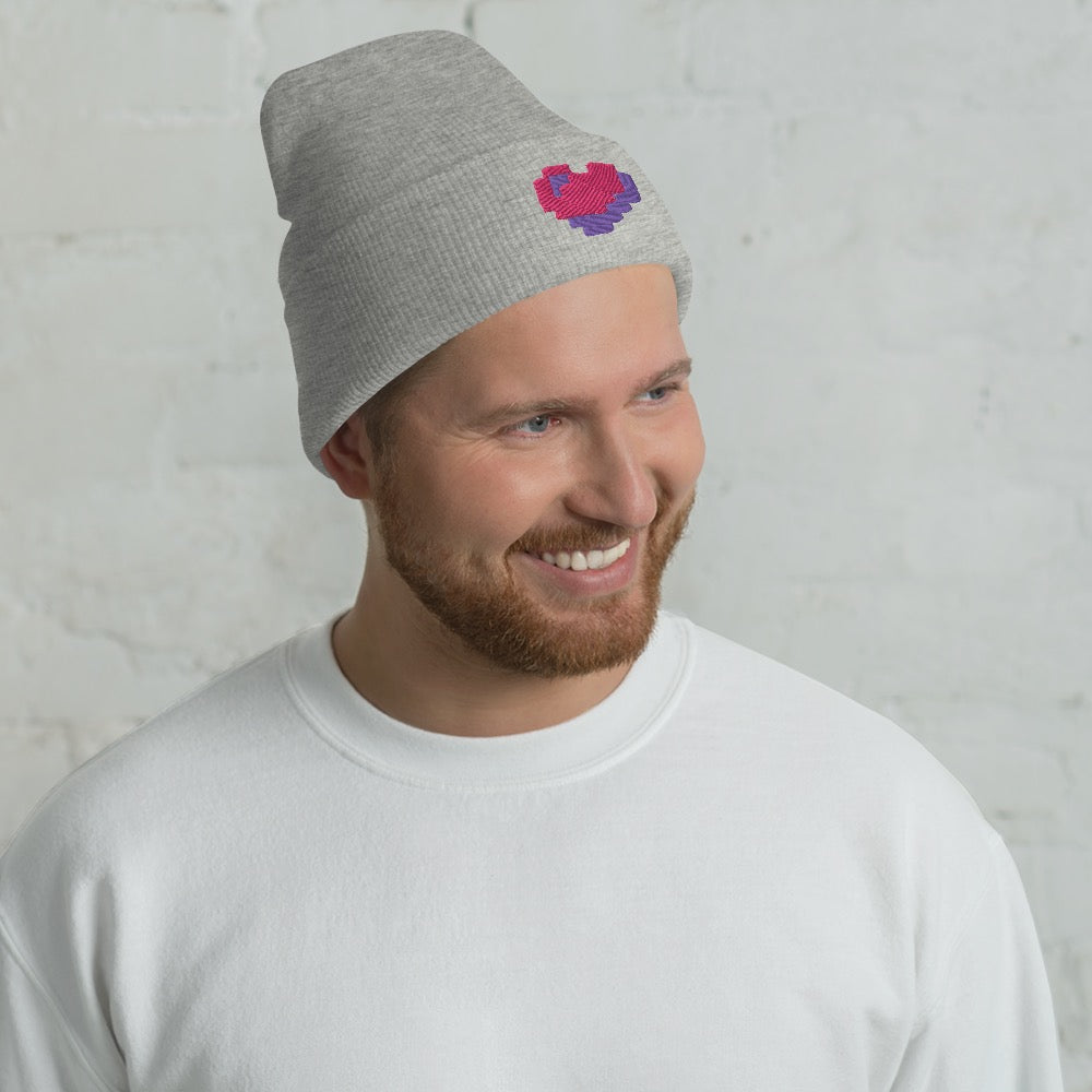 Minecraft Heart Cuffed Beanie - Image 4
