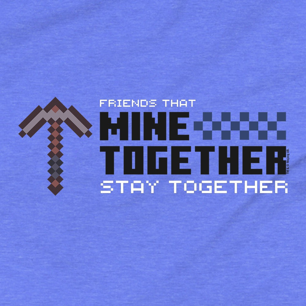 Alternative view of Minecraft Friends That Mine Together Stay Together Youth T-shirt