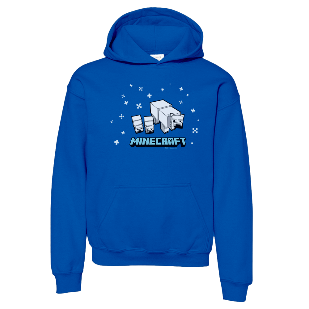 Minecraft Polar Bear Kids Pullover Hoodie - Image 3