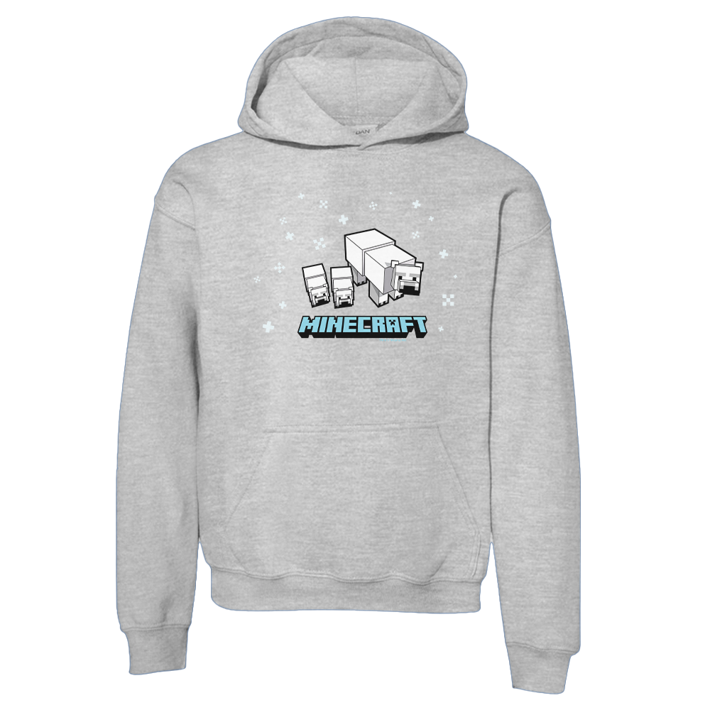Minecraft Polar Bear Kids Pullover Hoodie - Image 4