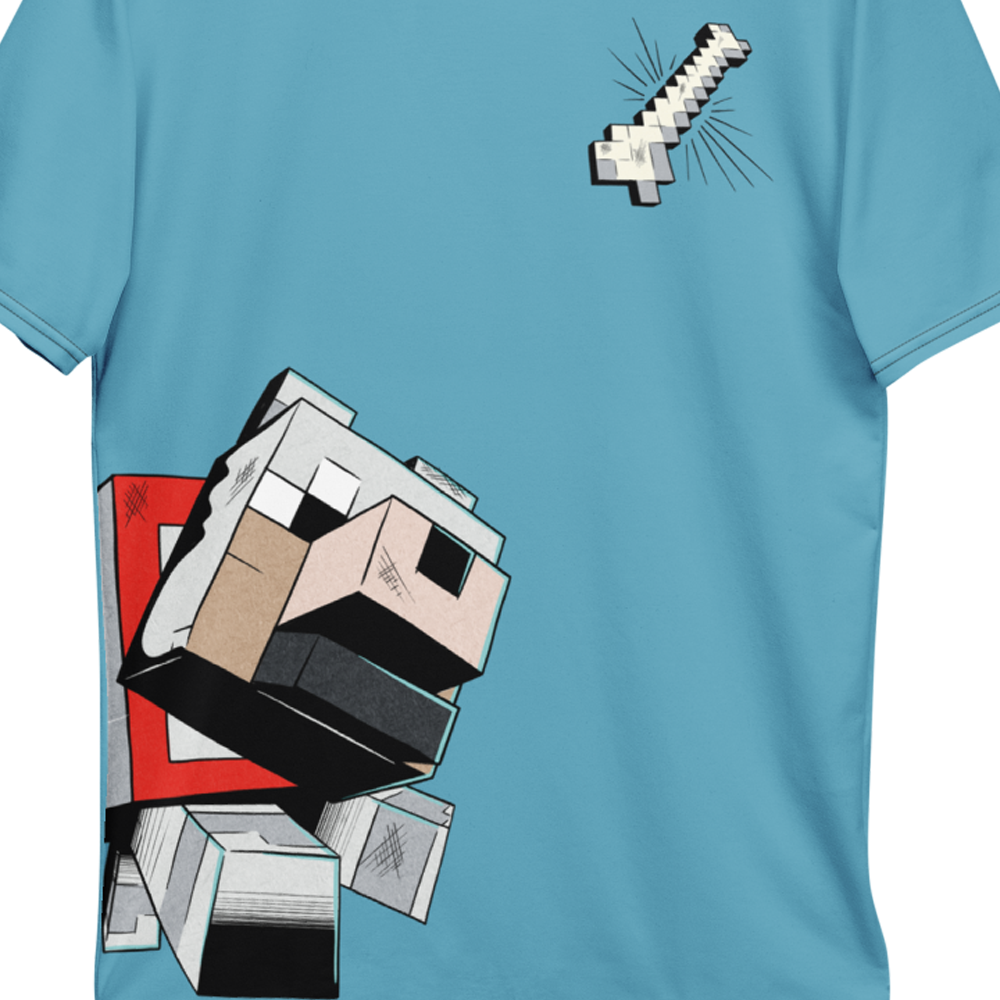 Alternative view of Minecraft Wolf Tamed Unisex Short Sleeve T-Shirt
