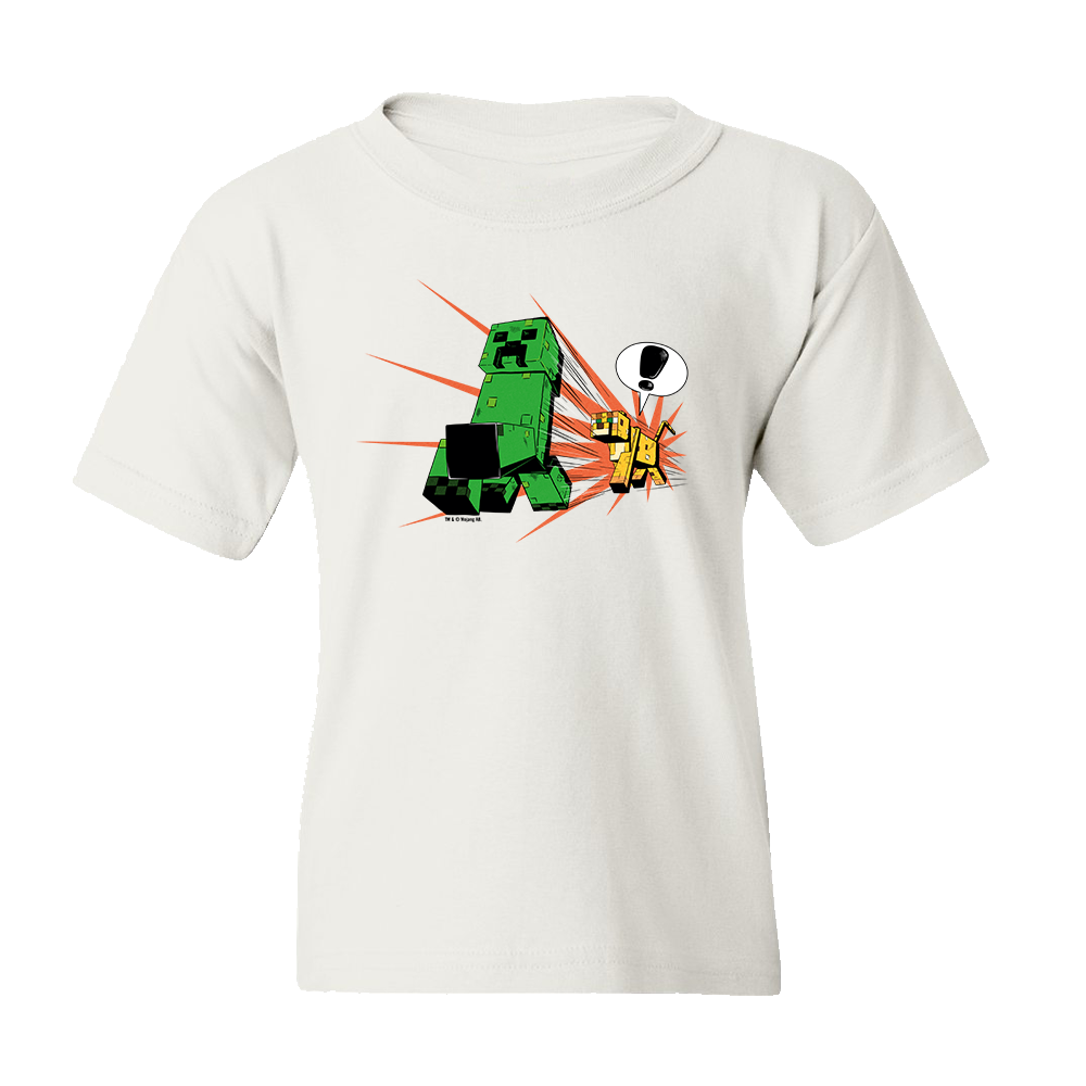 Alternative view of Minecraft Creeper Zoom Kids Short Sleeve T-Shirt