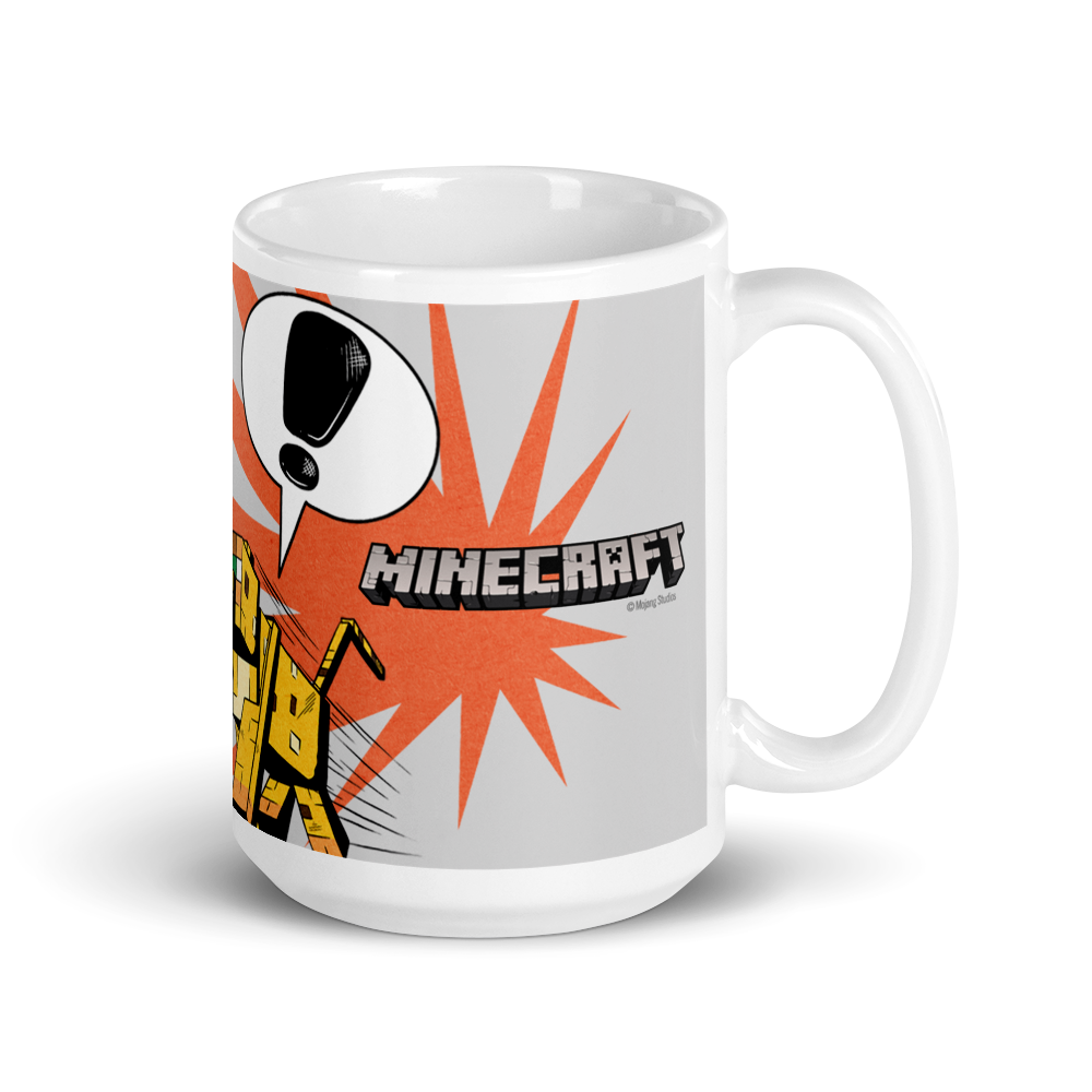 Minecraft Creeper Zoom White Mug - Image 6