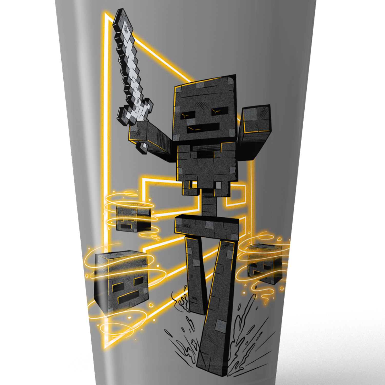 Alternative view of Minecraft Wither Skeleton 17 oz Pint Glass