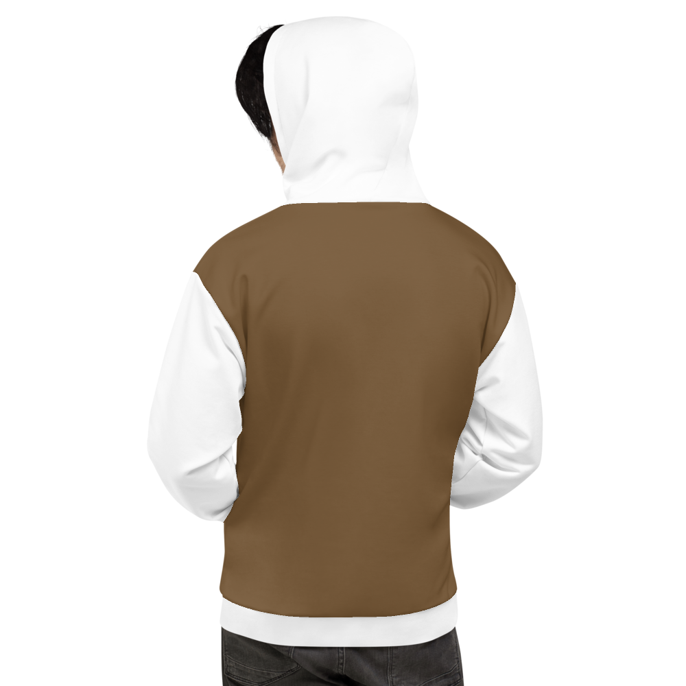 Alternative view of Minecraft Cow Face Adult Pullover Hoodie