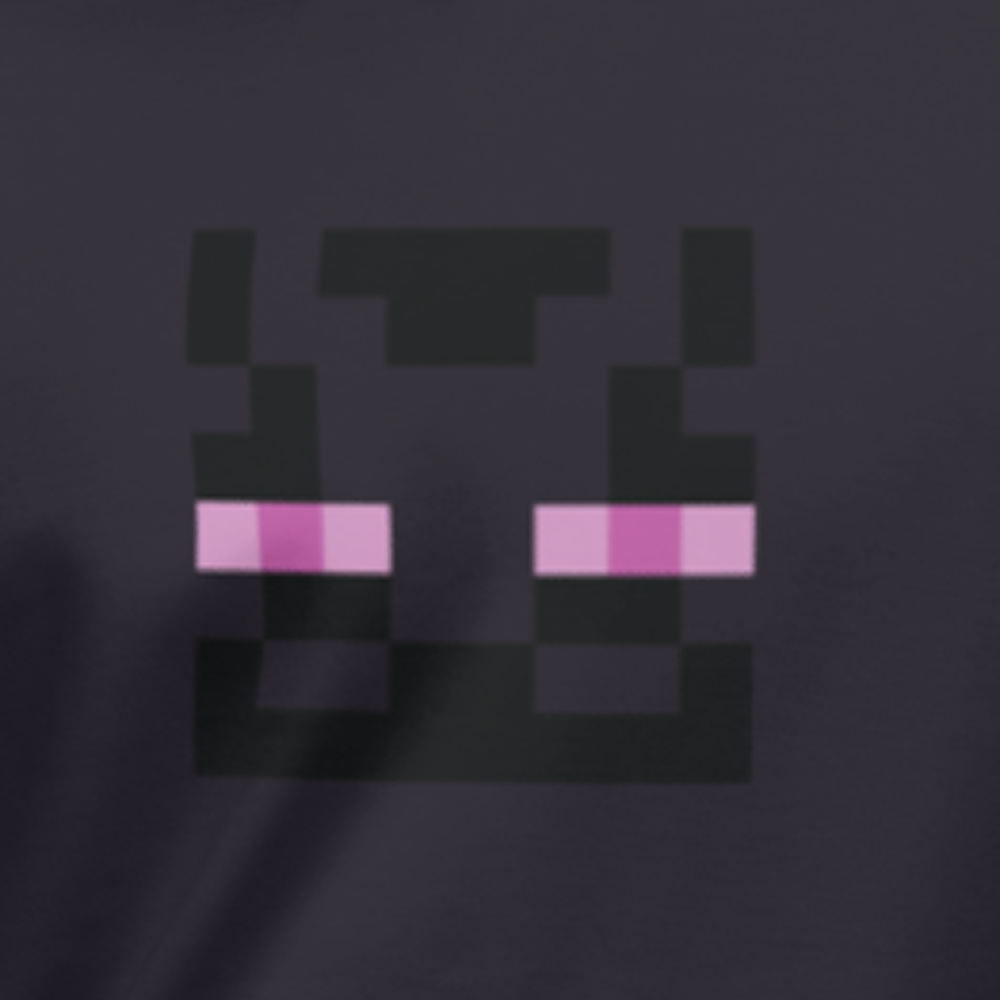 Alternative view of Minecraft Enderman Eyes Adult Hoodie