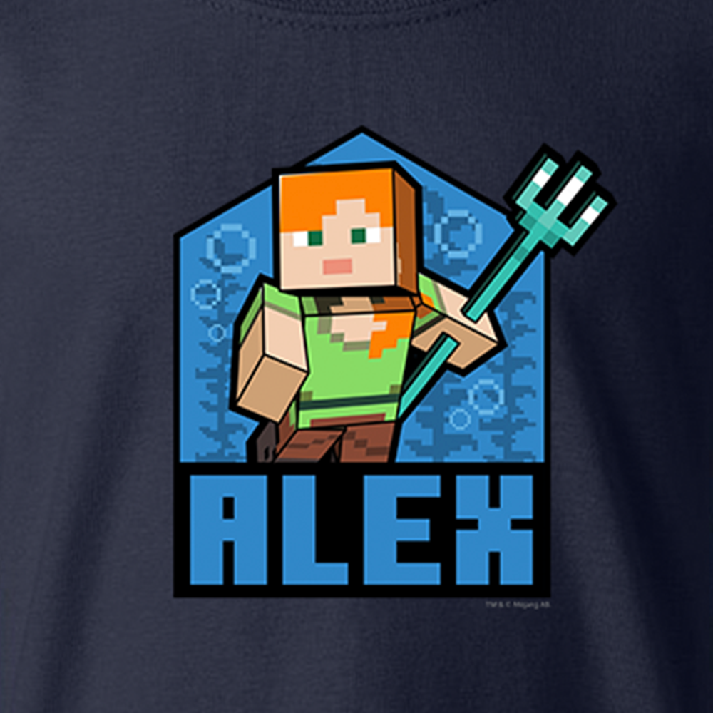 Alternative view of Minecraft Alex Kids Short Sleeve T-Shirt