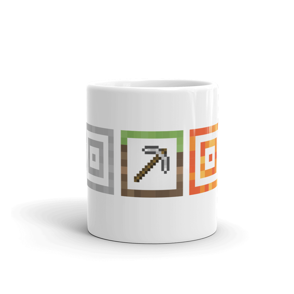 Alternative view of Minecraft Texture Icons White Mug