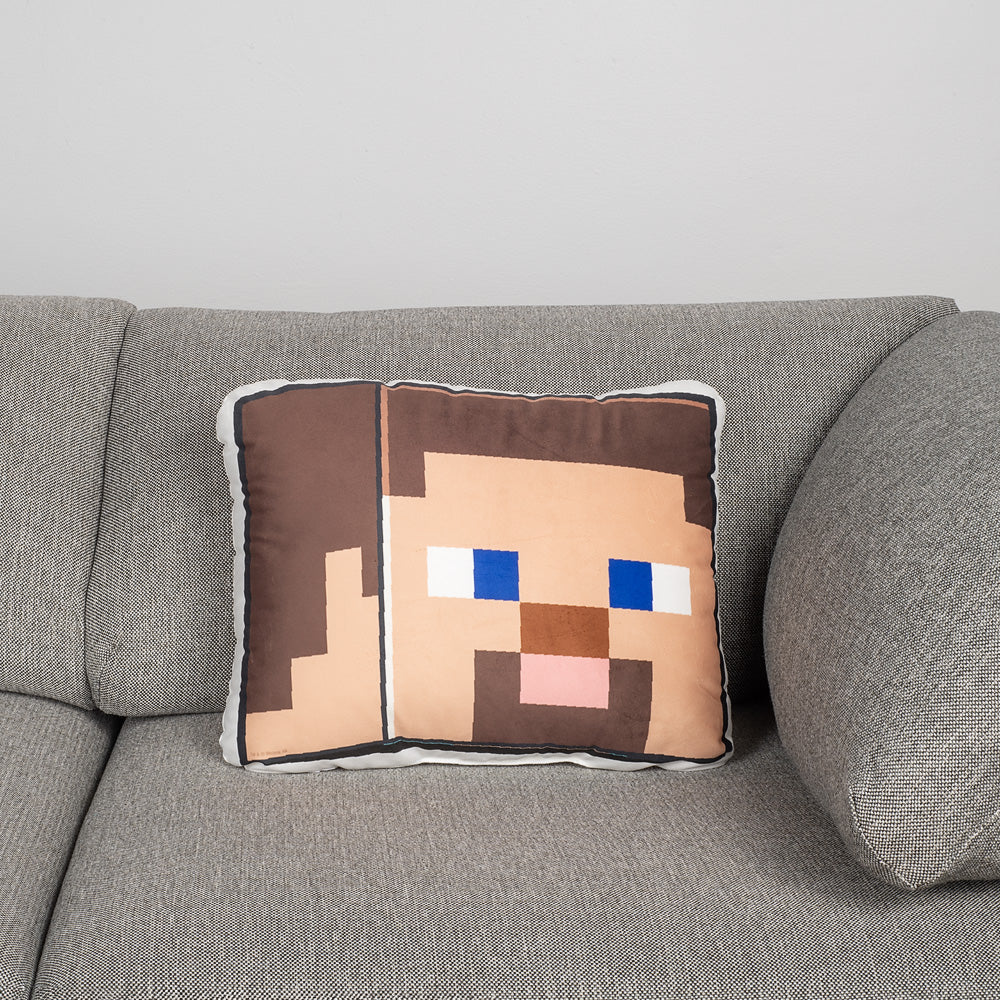 Alternative view of Minecraft Steve Pillow