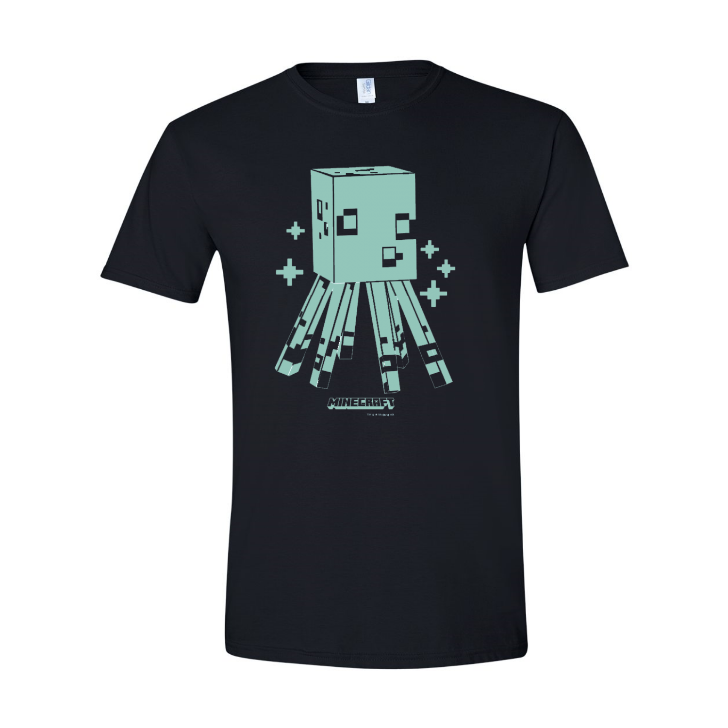 Alternative view of Minecraft Squid Glow In The Dark Adult Short Sleeve T-Shirt