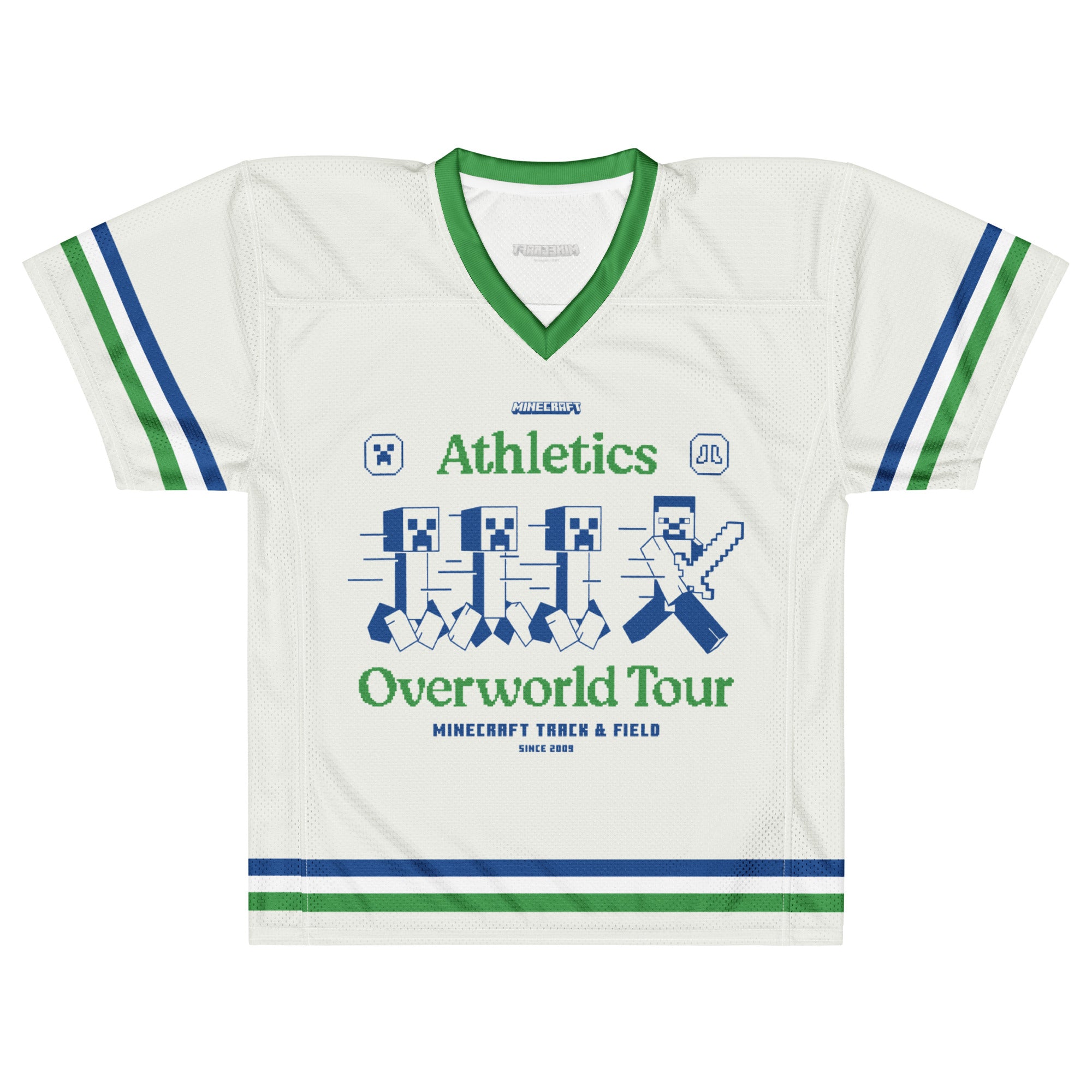Minecraft Football Jersey Athletics Overworld Tour Personalized Name