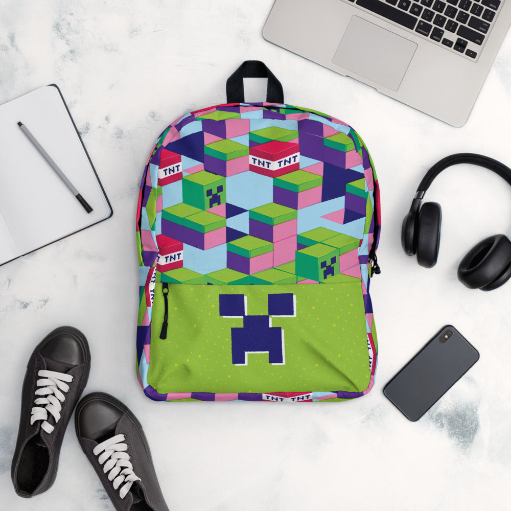 Alternative view of Minecraft TNT Creeper Premium Backpack