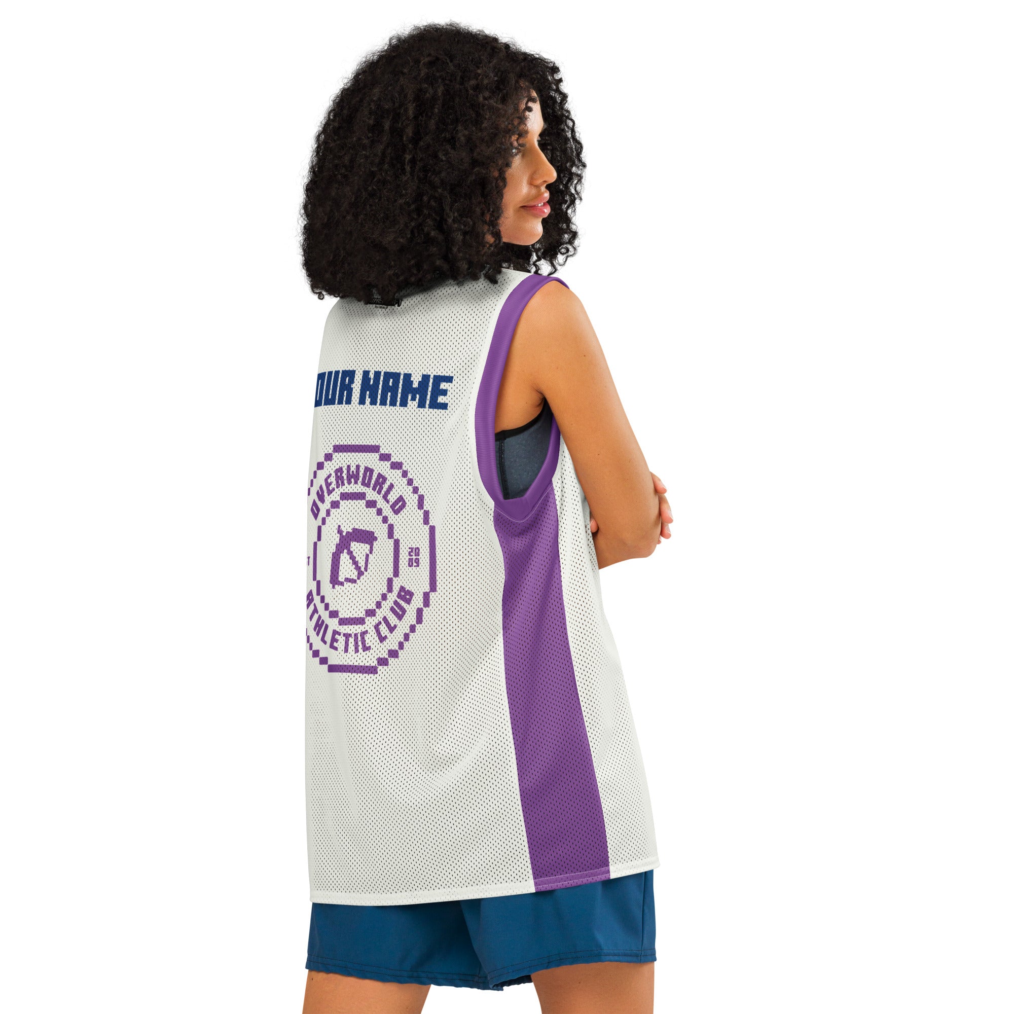 Minecraft Club Minecraft Personalized Name Basketball Jersey - Image 8