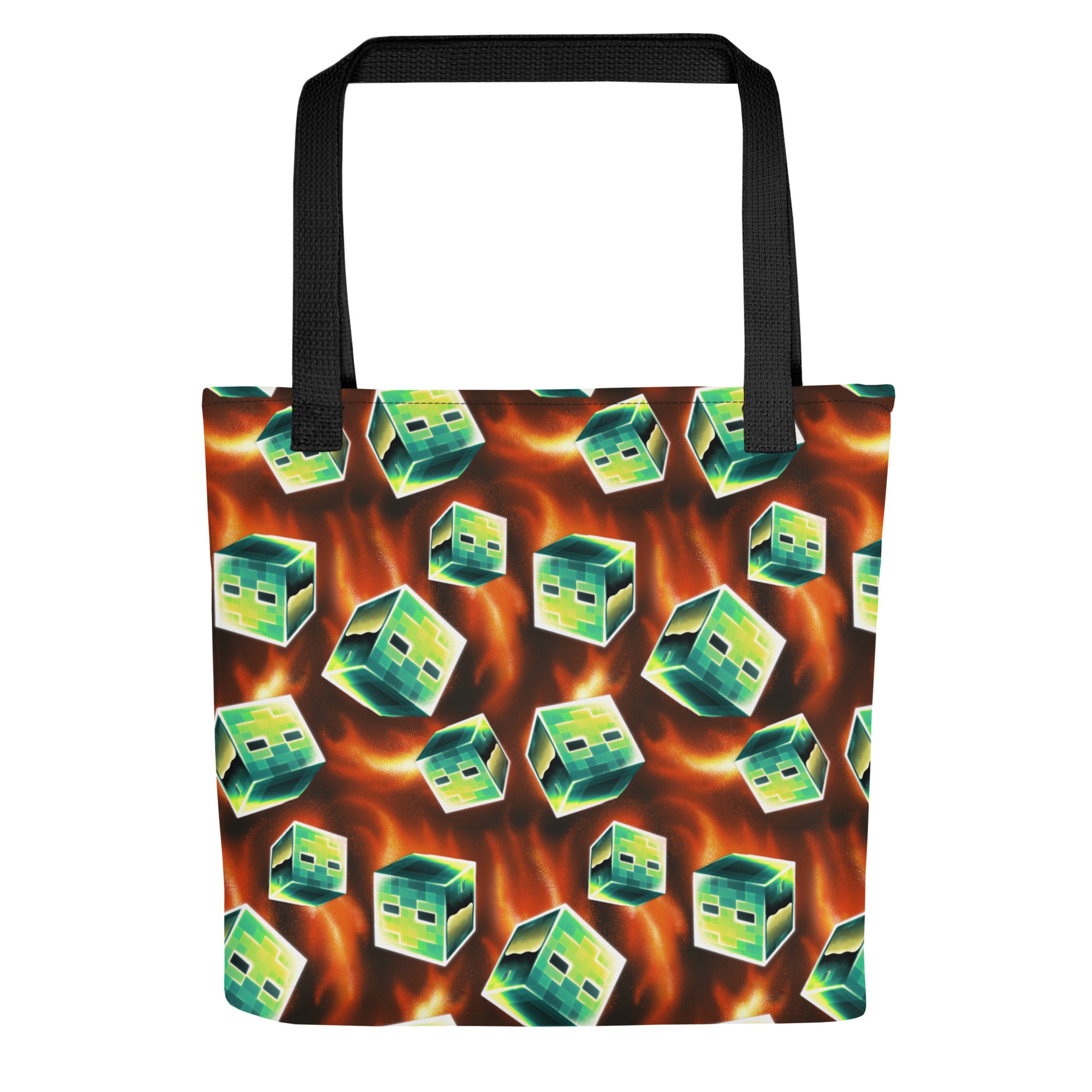 Alternative view of Minecraft Tote Bag Hostile Behavior