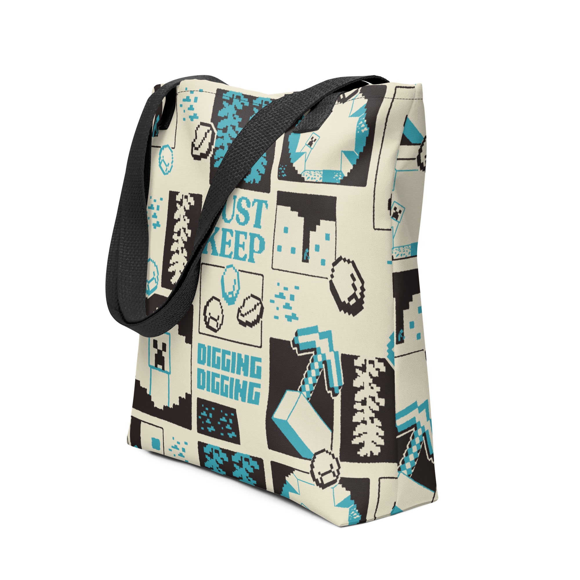 Alternative view of Minecraft Tote Bag Just Keep Digging