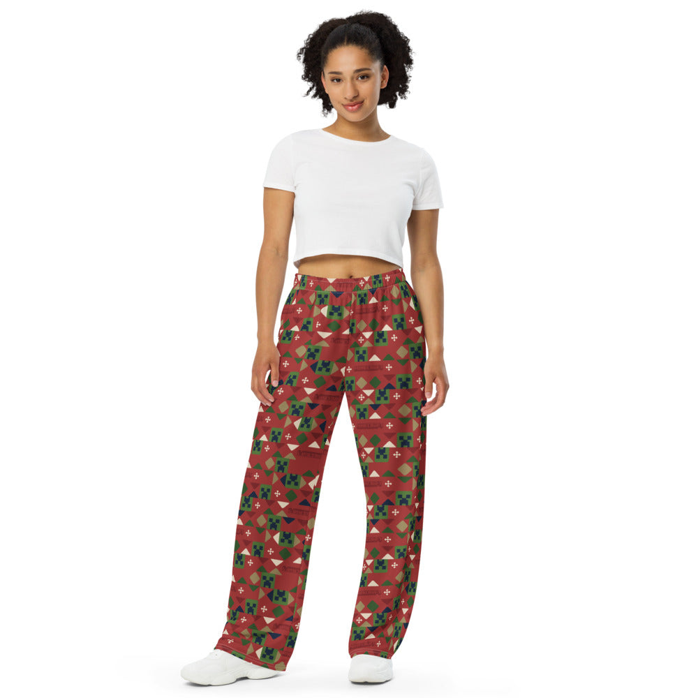 Alternative view of Minecraft Holiday Creeper Pattern Lounge Pant