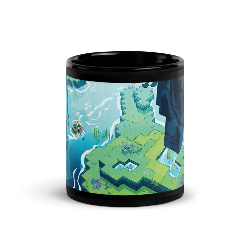Alternative view of Minecraft Limited Loot Cave Explorer Black Glossy Mug