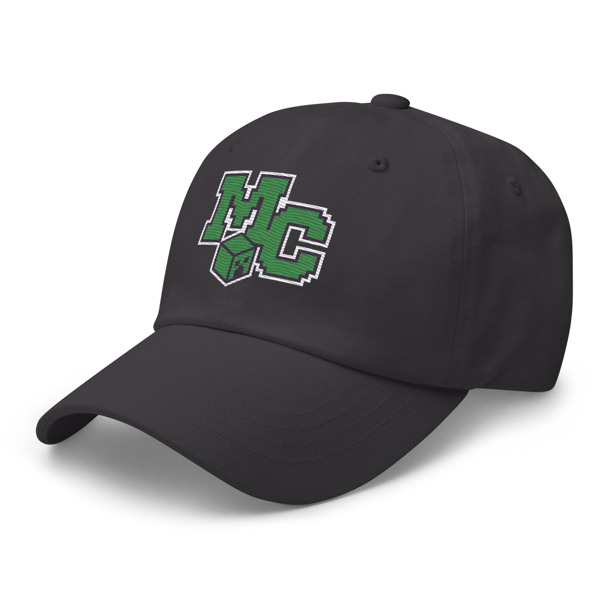 Alternative view of Minecraft Embroidered Dad Hat Pixelated Logo