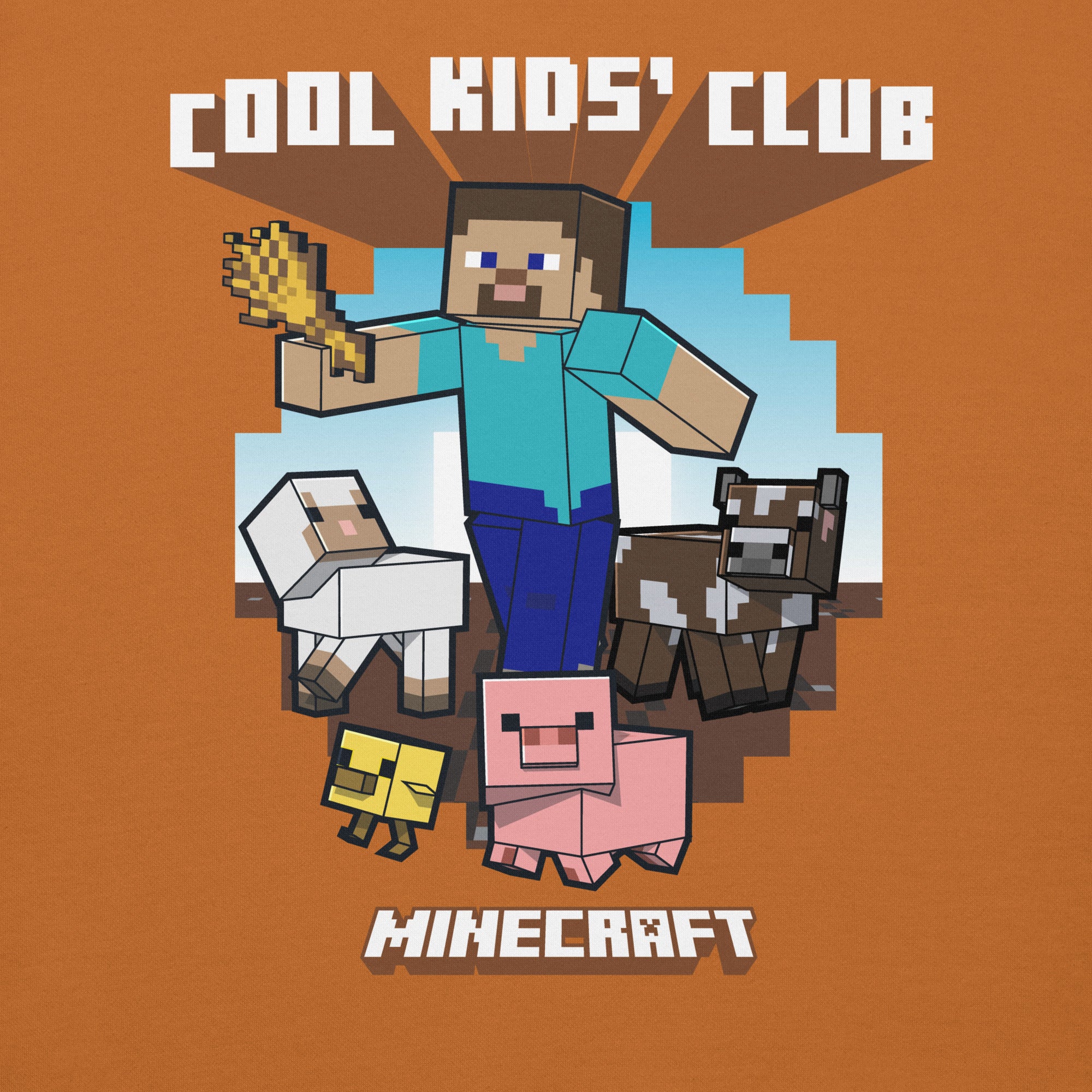 Alternative view of Minecraft Adult Hoodie Cool Kids Club