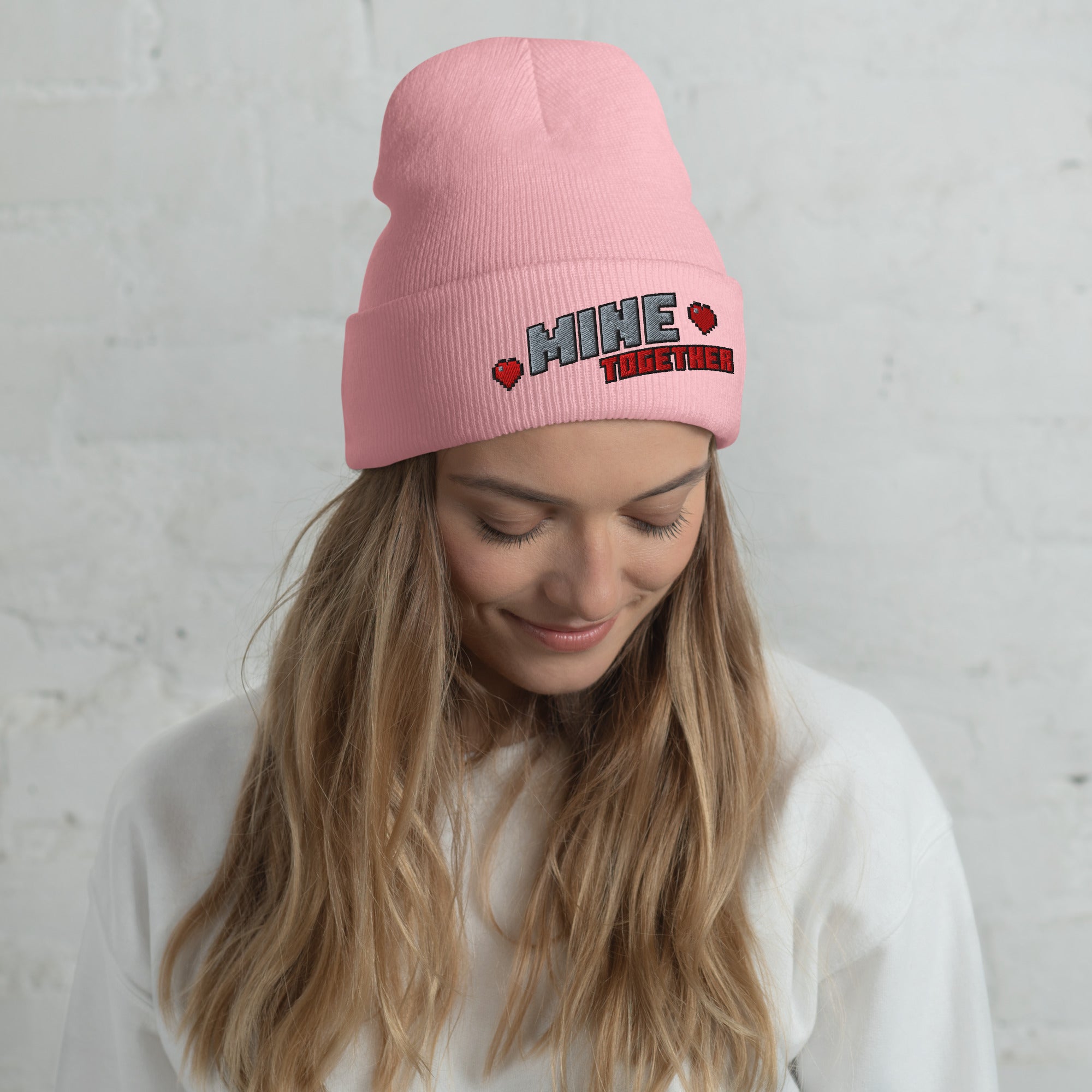 Alternative view of Minecraft Beanie MINE Together