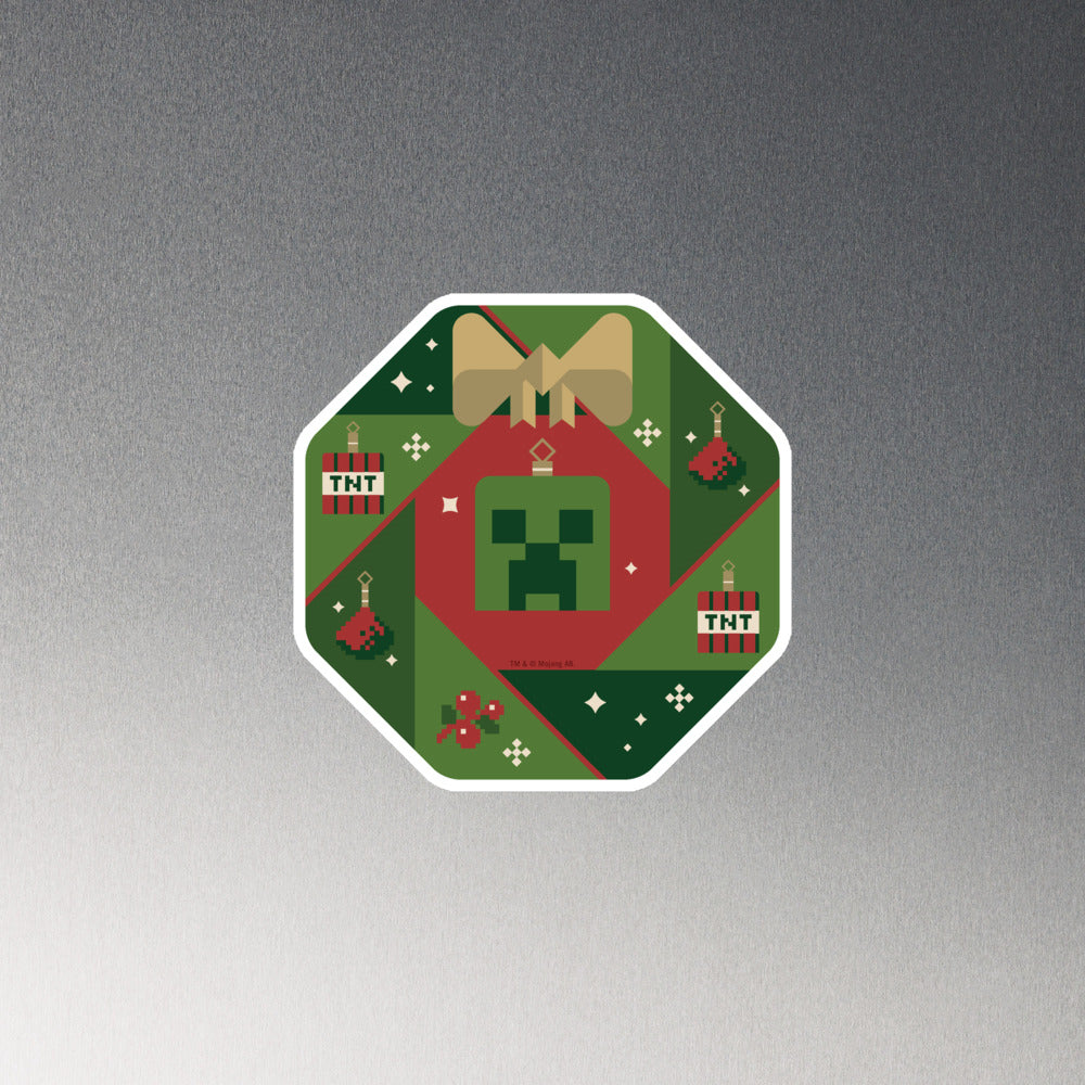 Minecraft Holiday Creeper Die Cut Magnet - Image 9