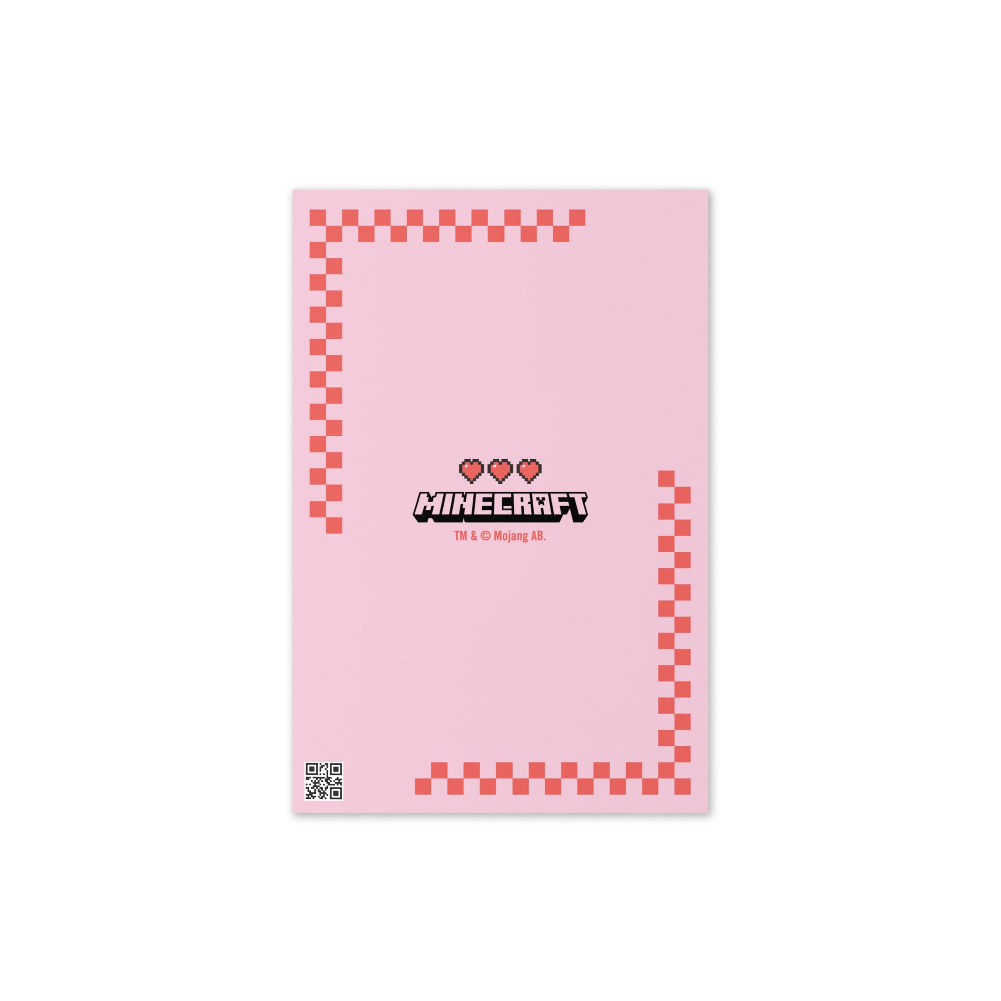 Alternative view of Minecraft Greeting Card Valentine's Day