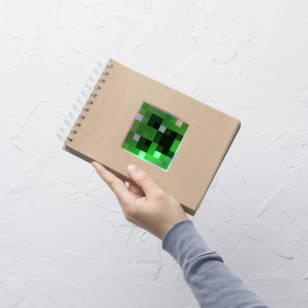 Minecraft Creeper Holographic Sticker - Image 11