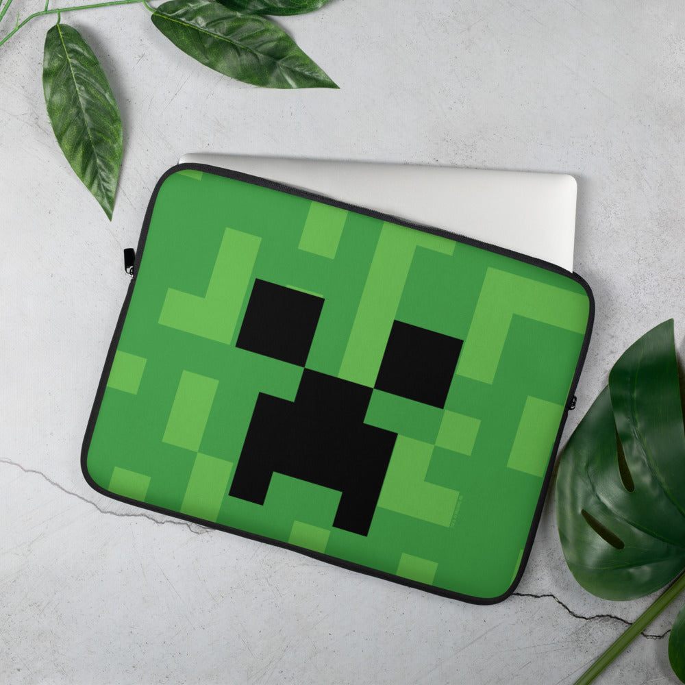 Minecraft Creeper Big Face Laptop Sleeve - Image 4