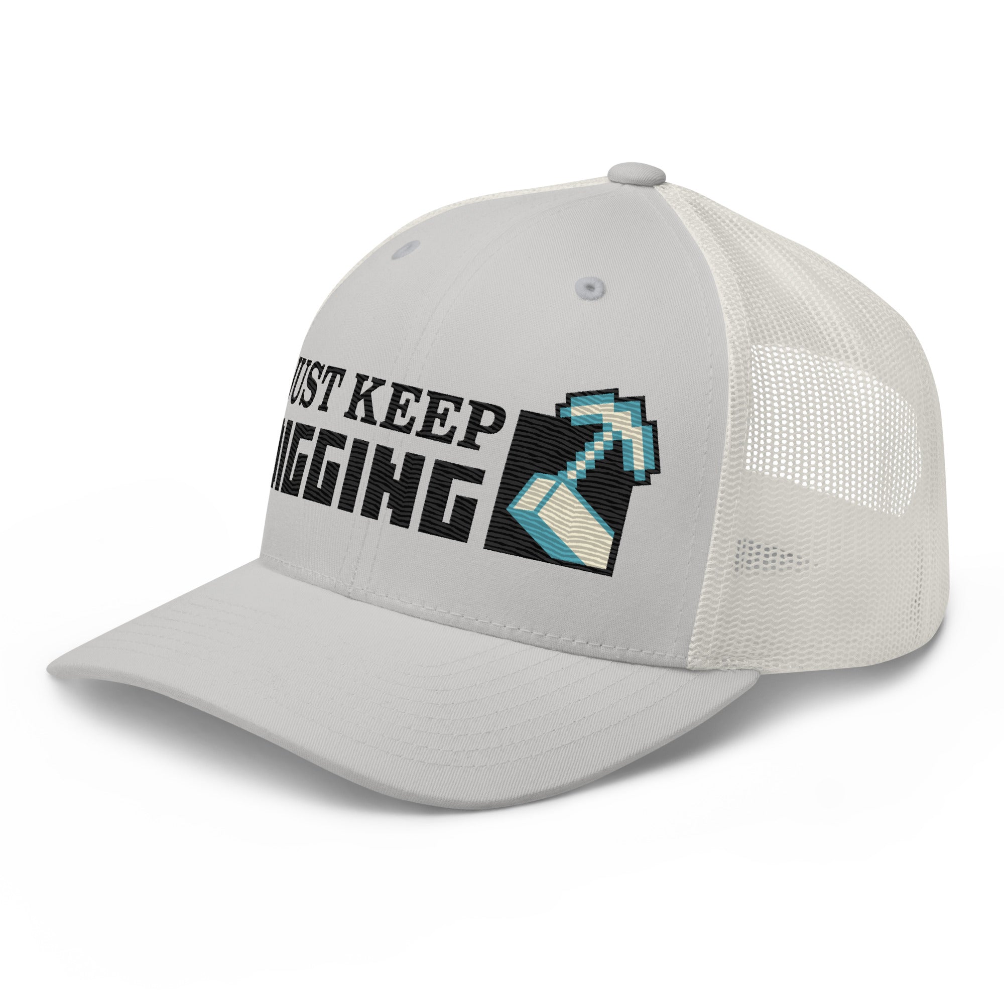 Alternative view of Minecraft Embroidered Trucker Hat Just Keep Digging