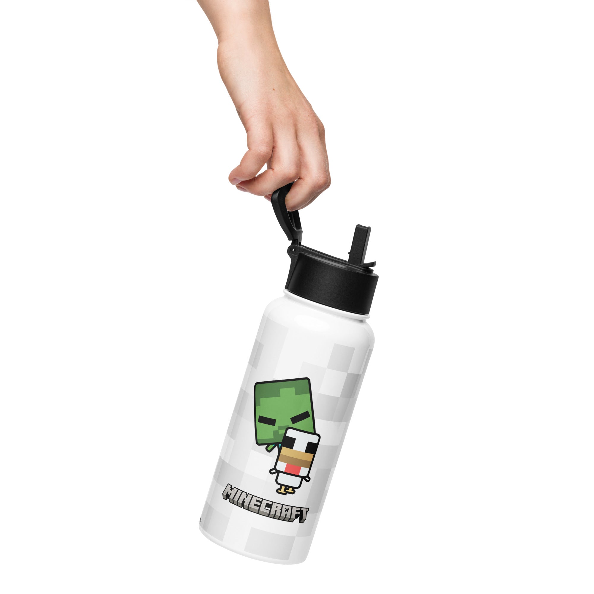 Minecraft Water Bottle Chibi Chicken Jockey - Image 3