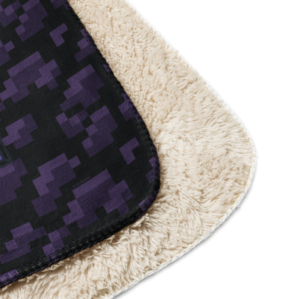 Alternative view of Minecraft Nether Portal Sherpa Blanket