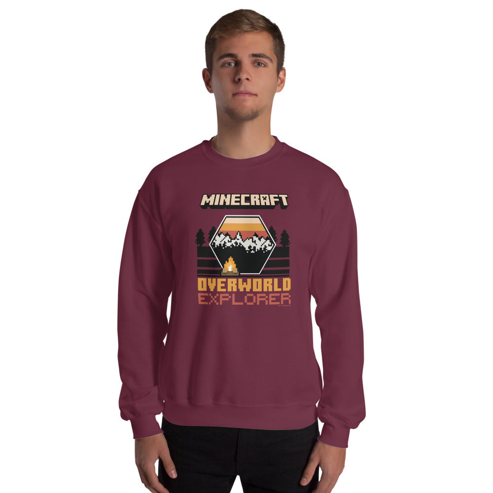 Alternative view of Minecraft Overworld Explorer Crewneck