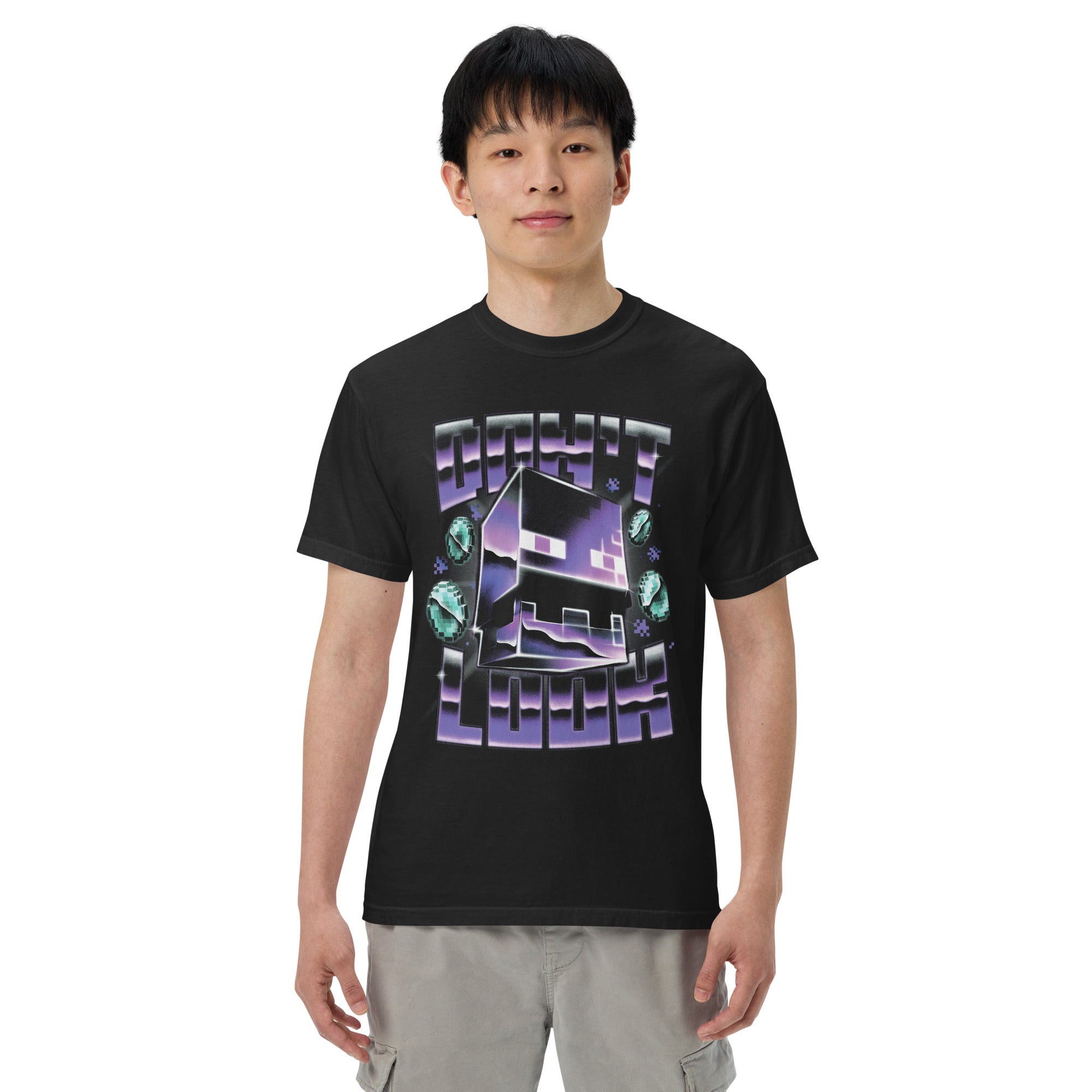 Alternative view of Minecraft T-Shirt Don't Look Comfort Colors