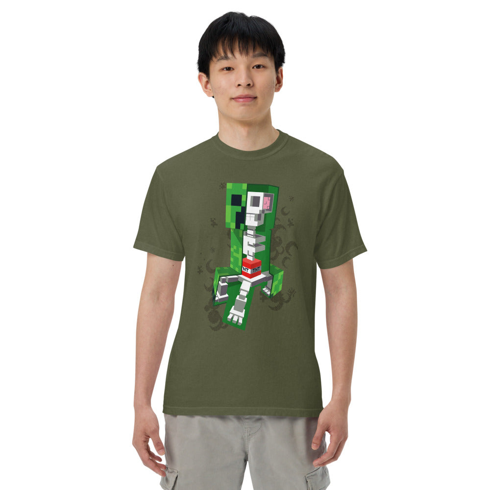 Minecraft Creeper Skeleton Unisex Comfort Colors T-Shirt - Image 11