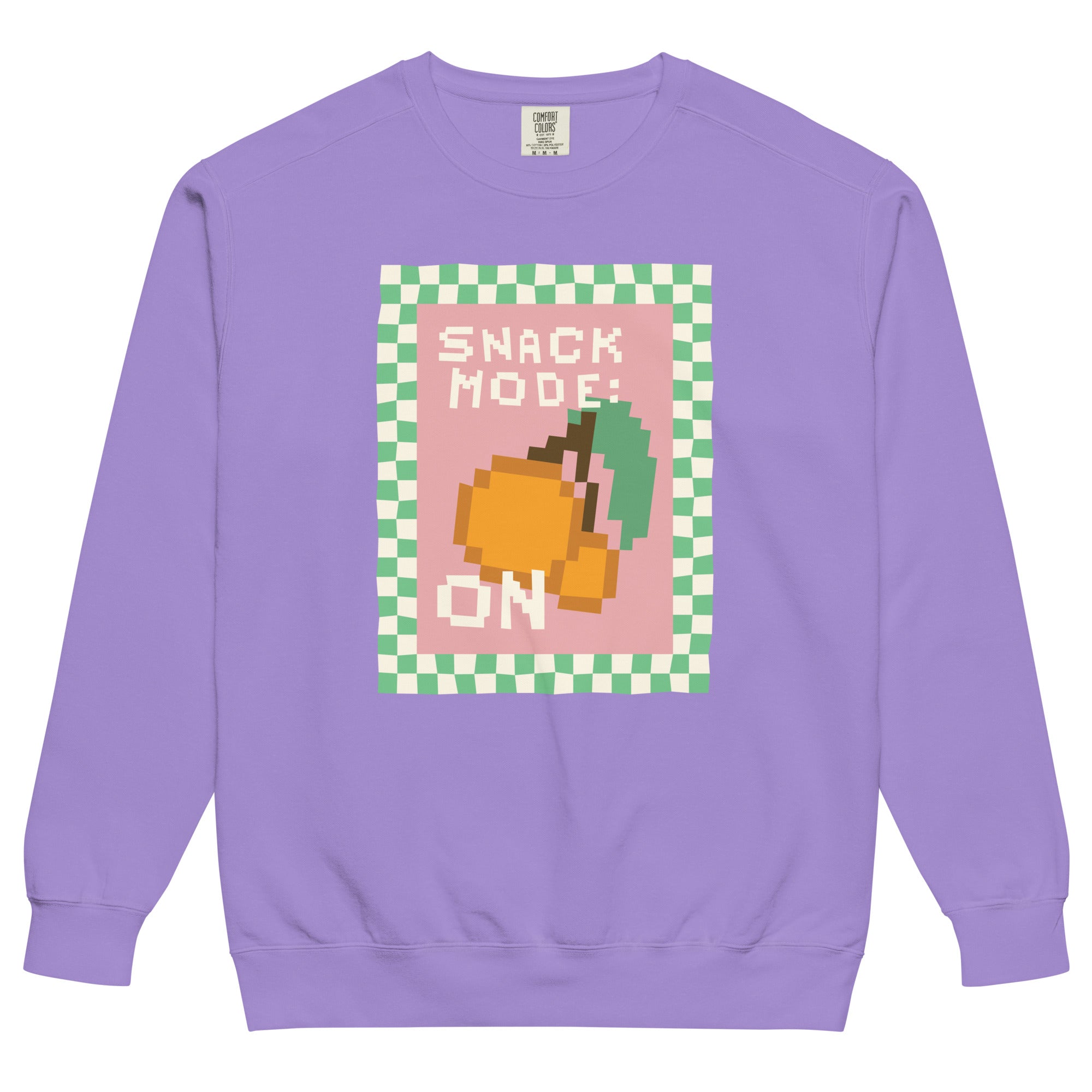 Minecraft Comfort Colors Sweatshirt Snack Mode On - Image 4