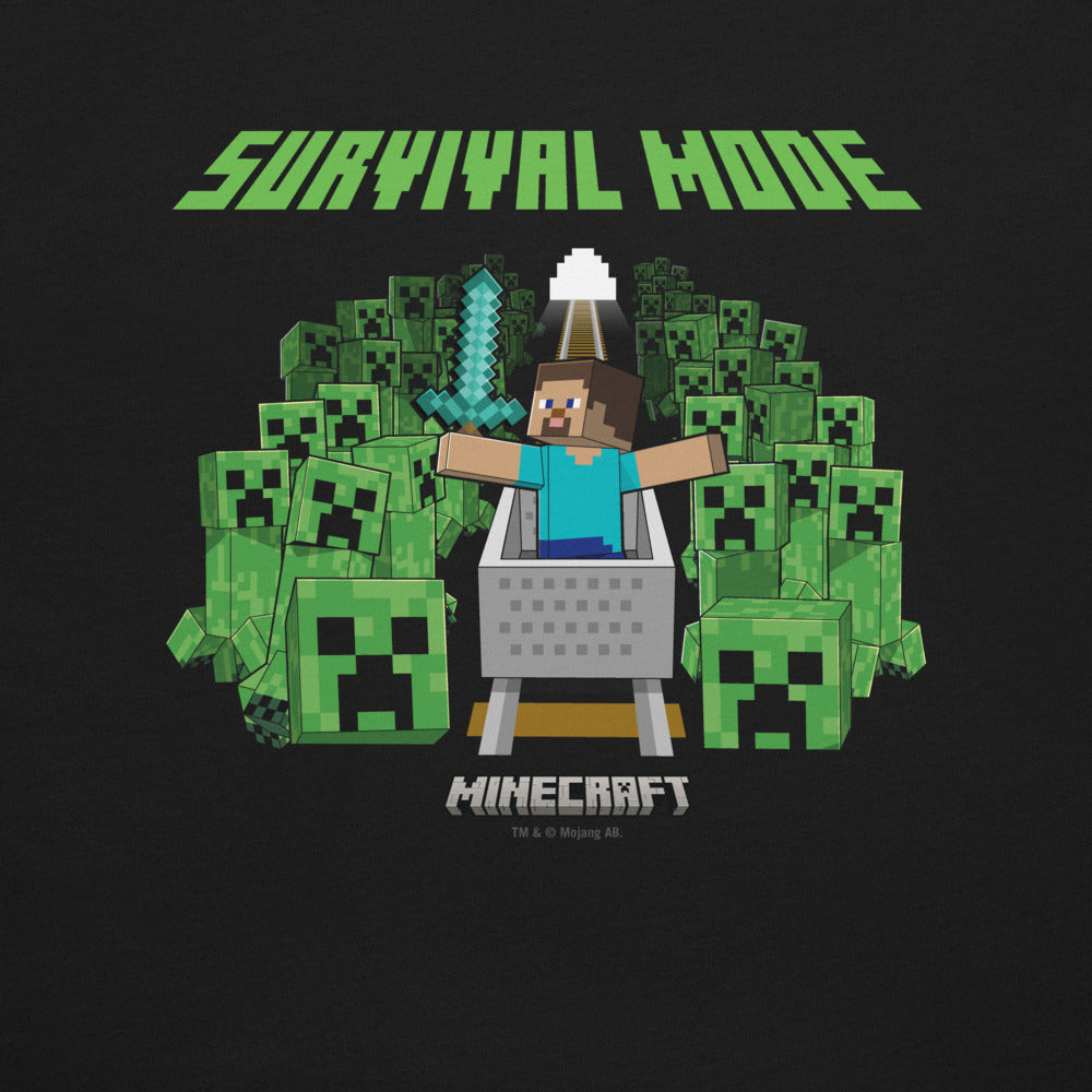 Minecraft Creeper Mines Adult T-Shirt - Image 3